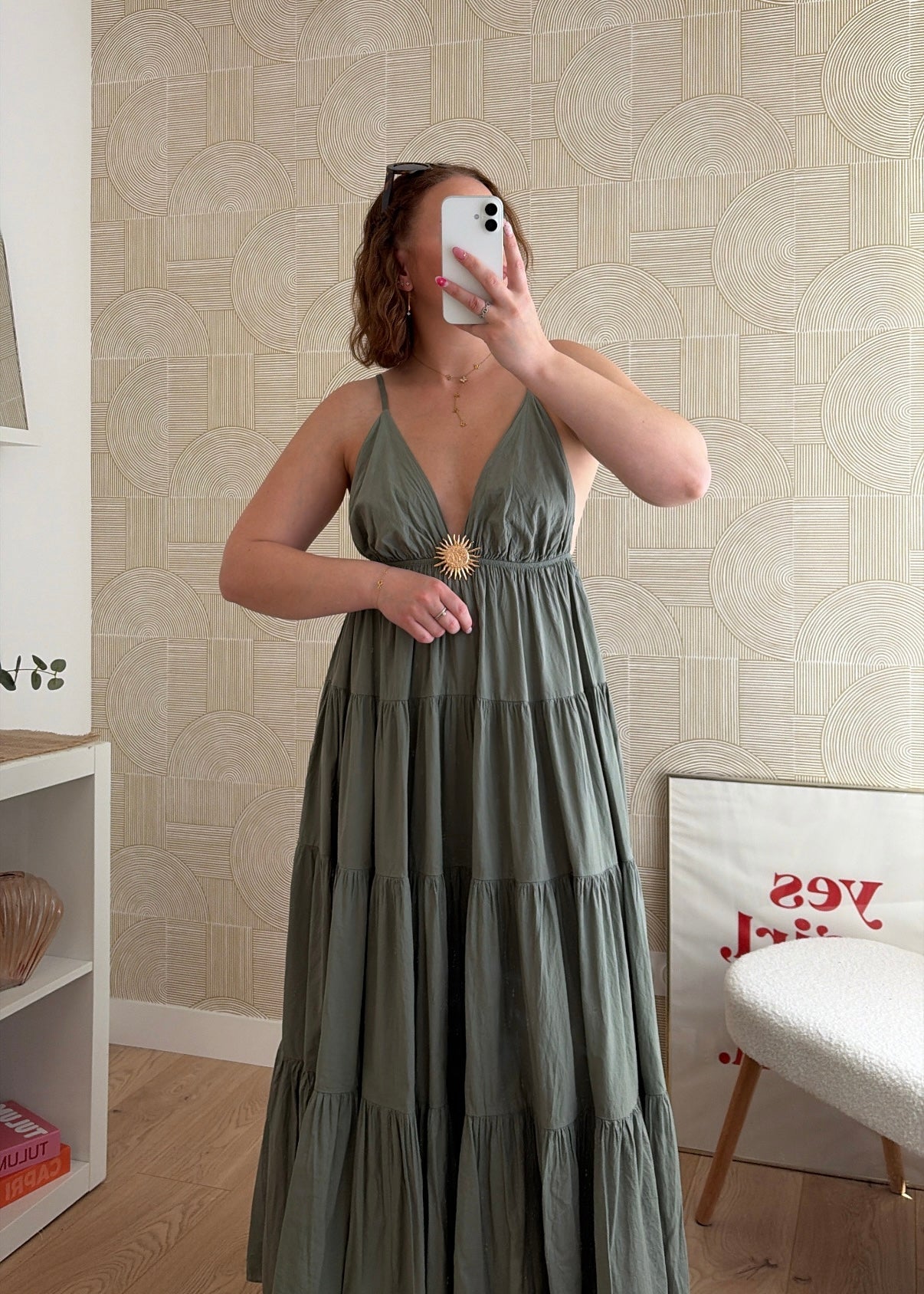 Robe longue kaki - SUNNY