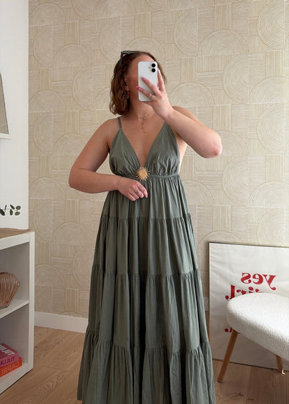 Robe longue kaki - SUNNY