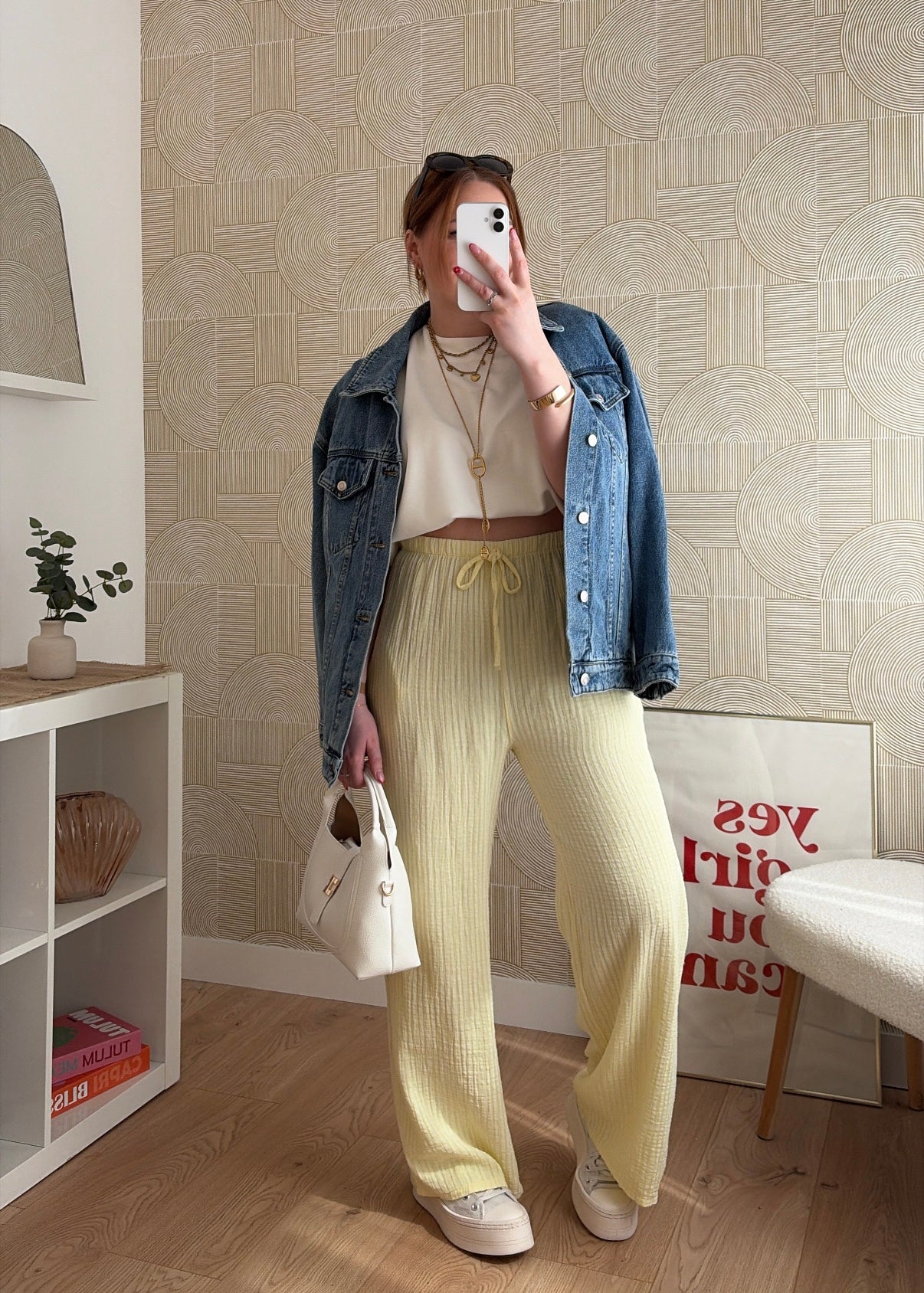 Pantalon jaune - GAZE DE COTON