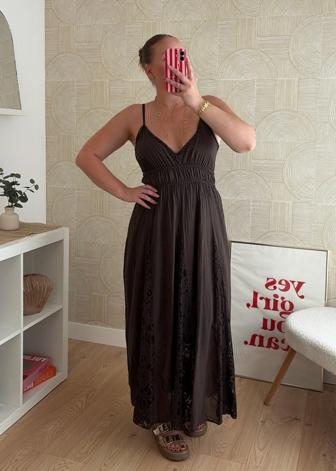 Robe longue choco - AGATHE