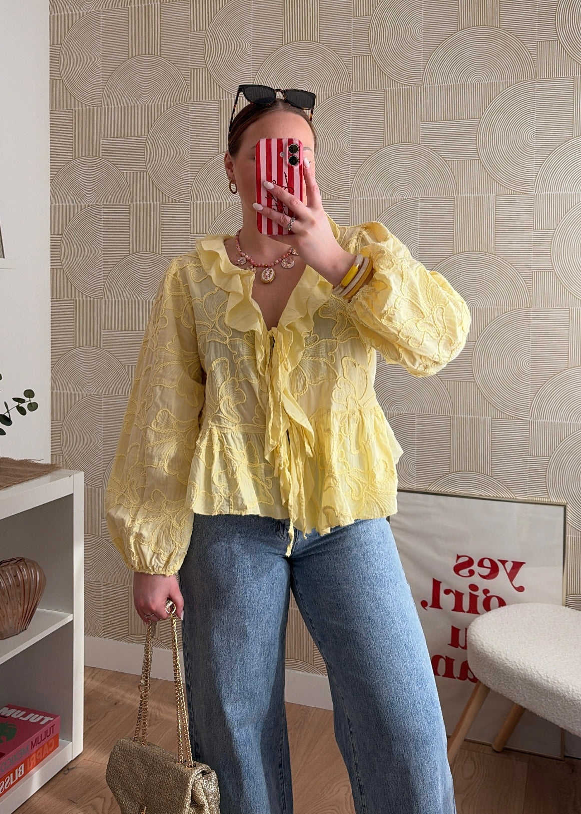 Blouse jaune - ROMANCIA