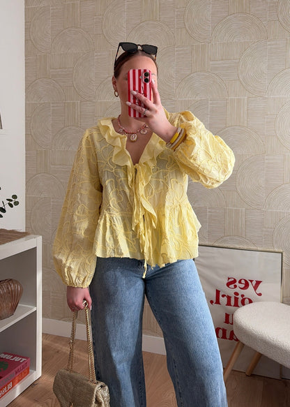 Blouse jaune - ROMANCIA