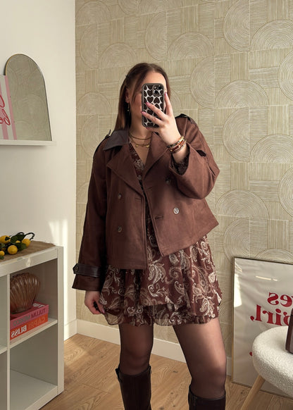 Robe cachemire choco - LENIE