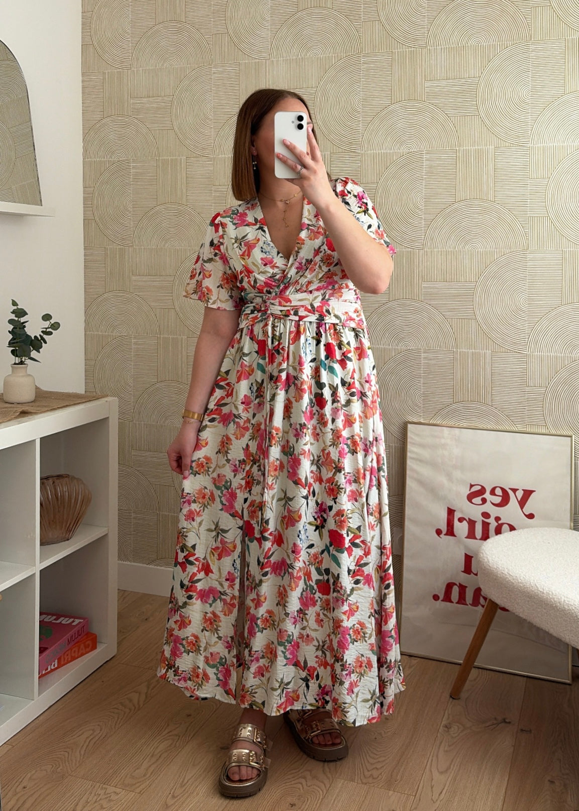 Robe longue à fleurs - ROSALY