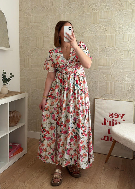 Robe longue à fleurs - ROSALY