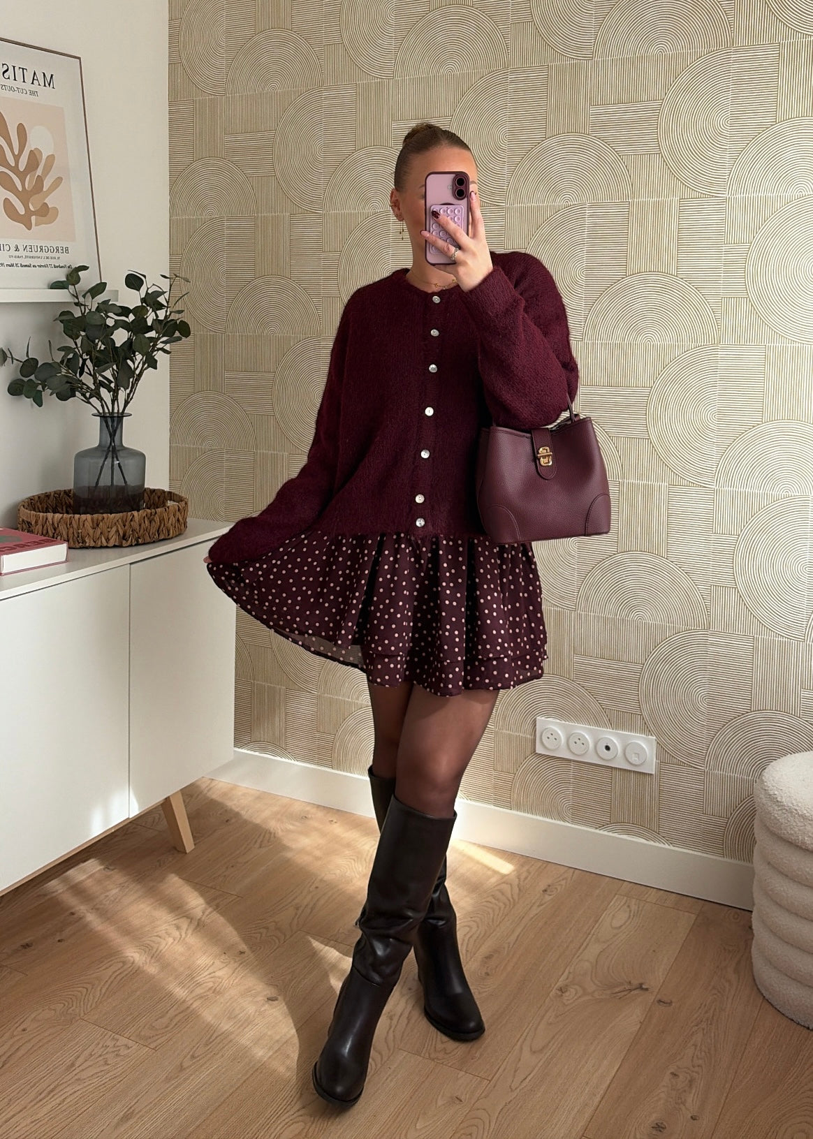 Gilet prune - IRÈNE