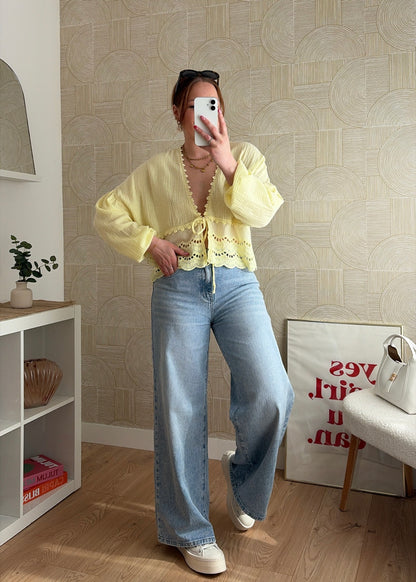 Blouse jaune - ESMERALDA