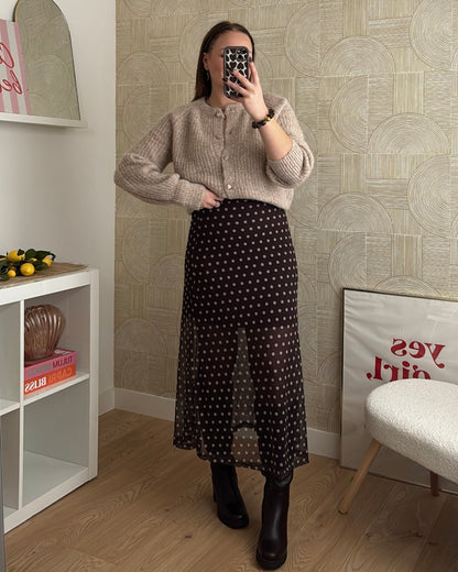 Jupe longue à pois - SHANE