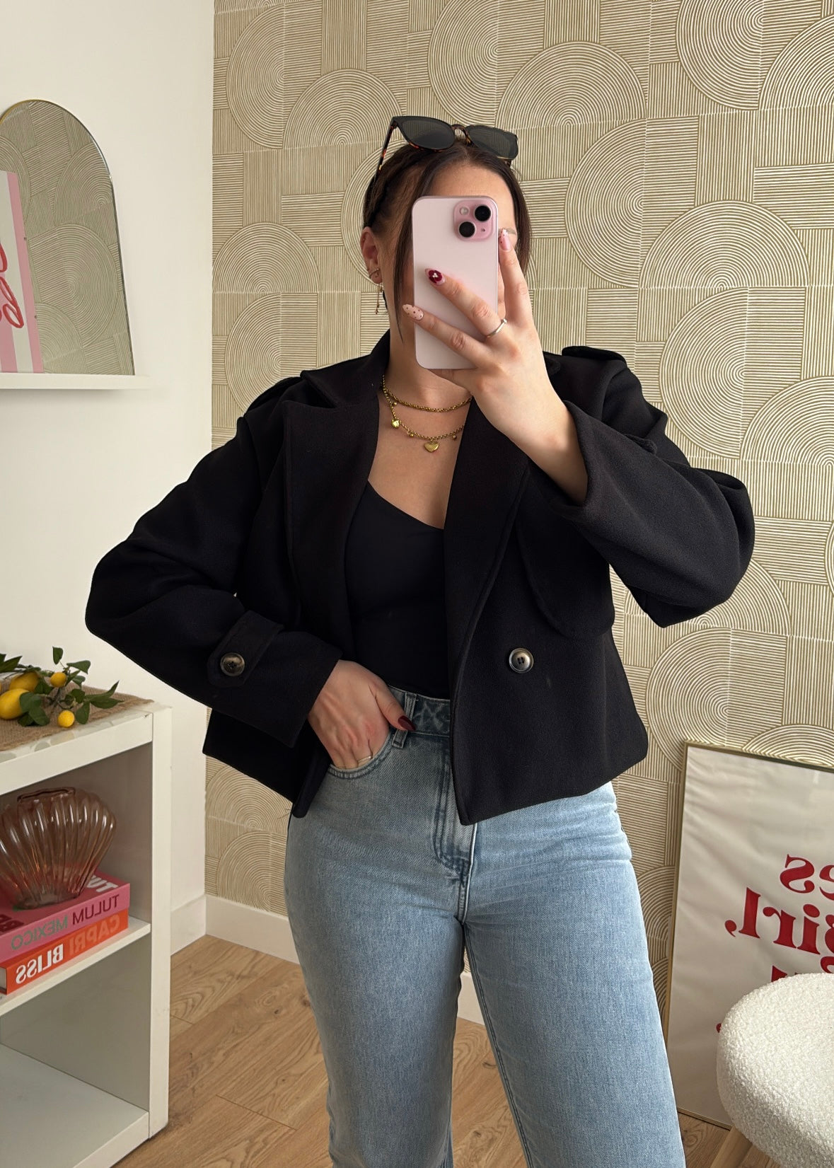 Veste courte noire - MODA