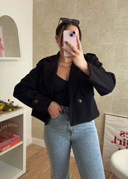 Veste courte noire - MODA