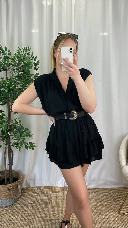 Combinaison short noire - DAJORA