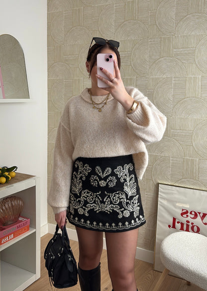 Jupe-short brodée - BLAKAS