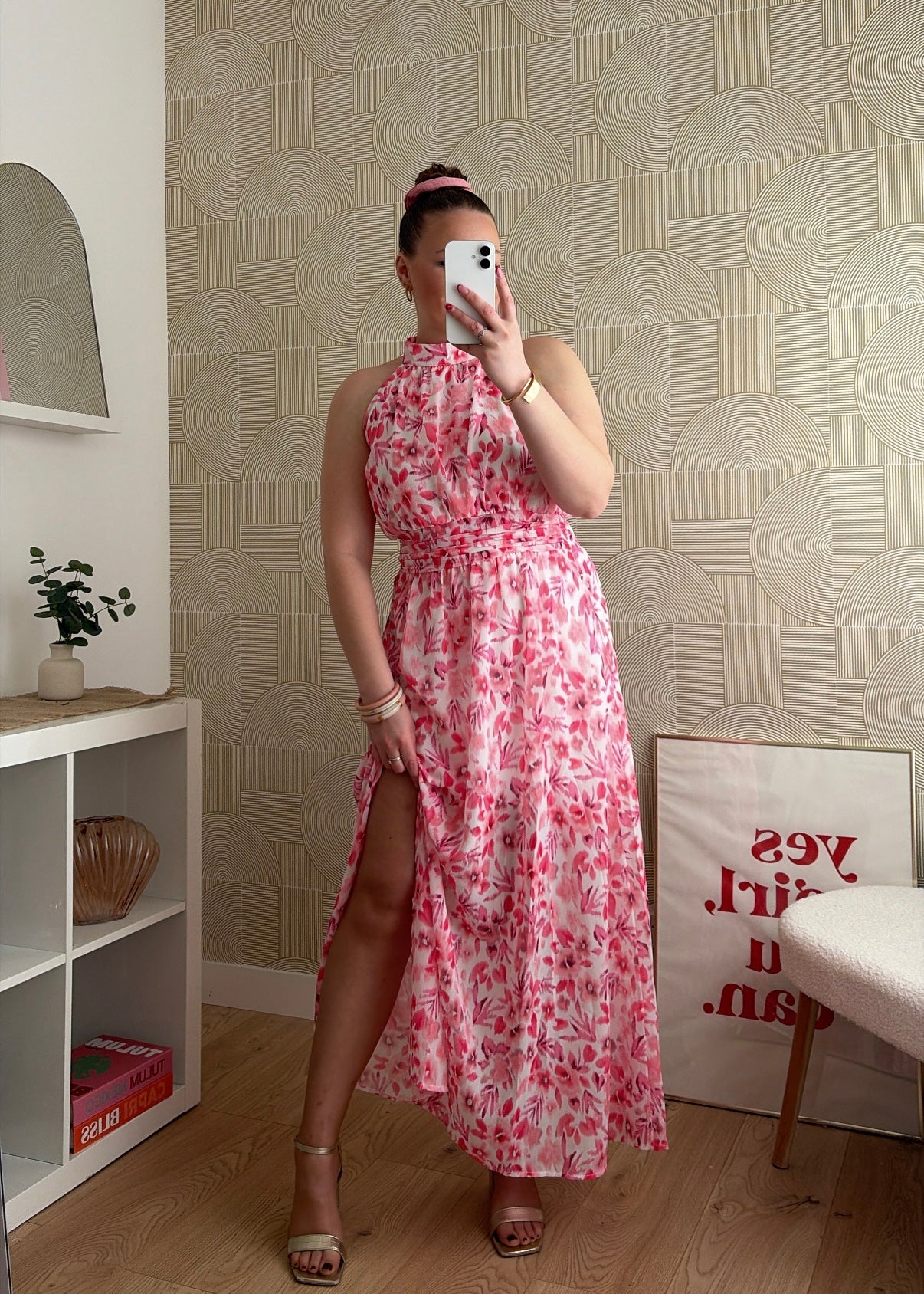 Robe longue rose - INAYA