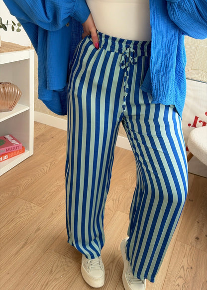Pantalon à rayures royal - HOLLY