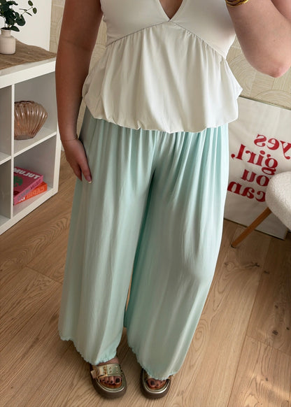 Pantalon vert d'eau - PADDY