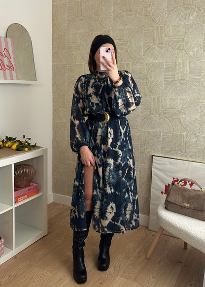 Robe longue navy - TIE & DYE