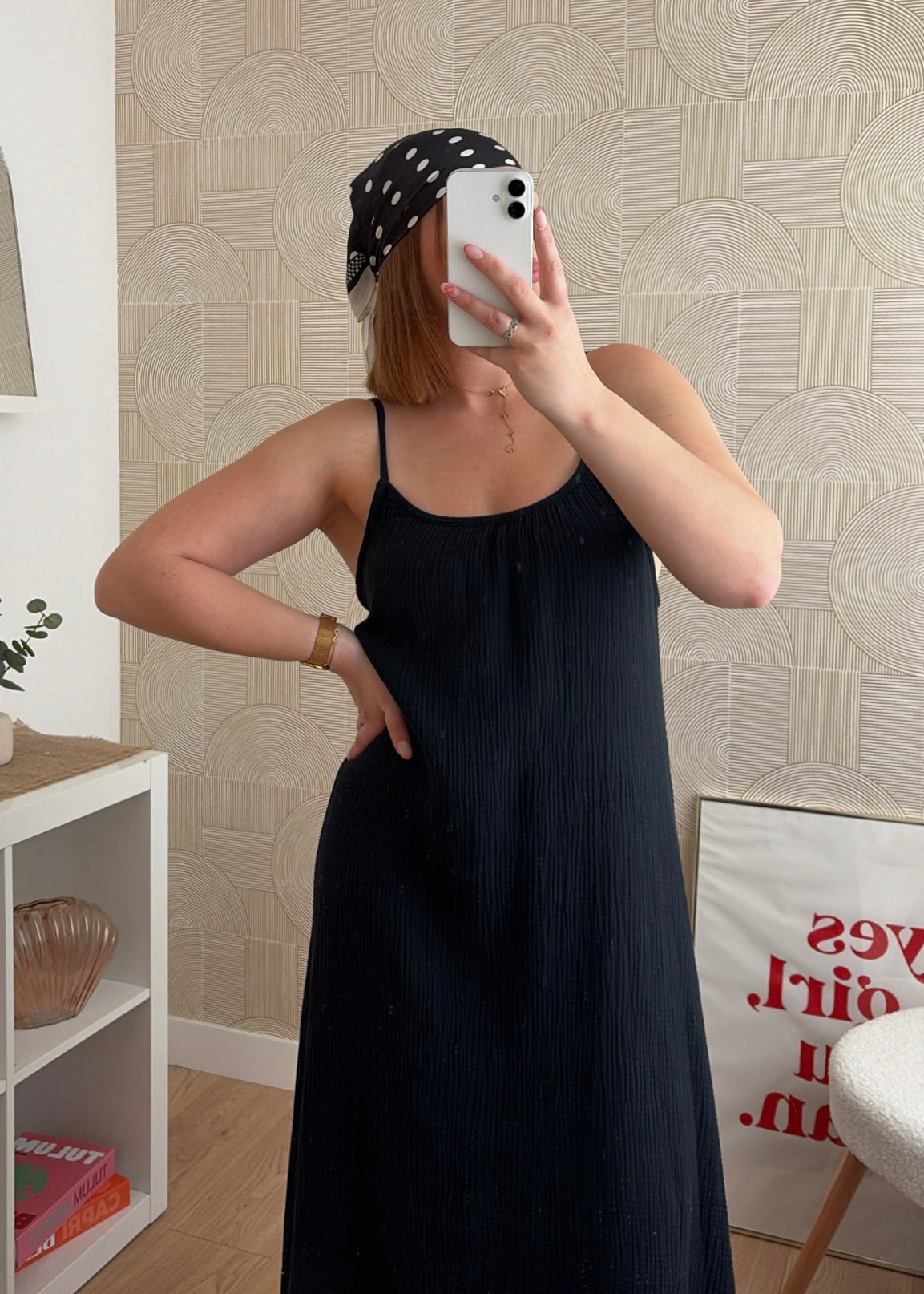 Robe longue noire - NAOMIE