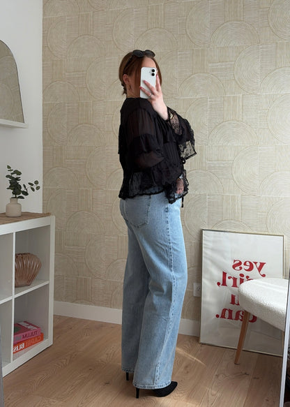 Blouse noire - DENTELLE