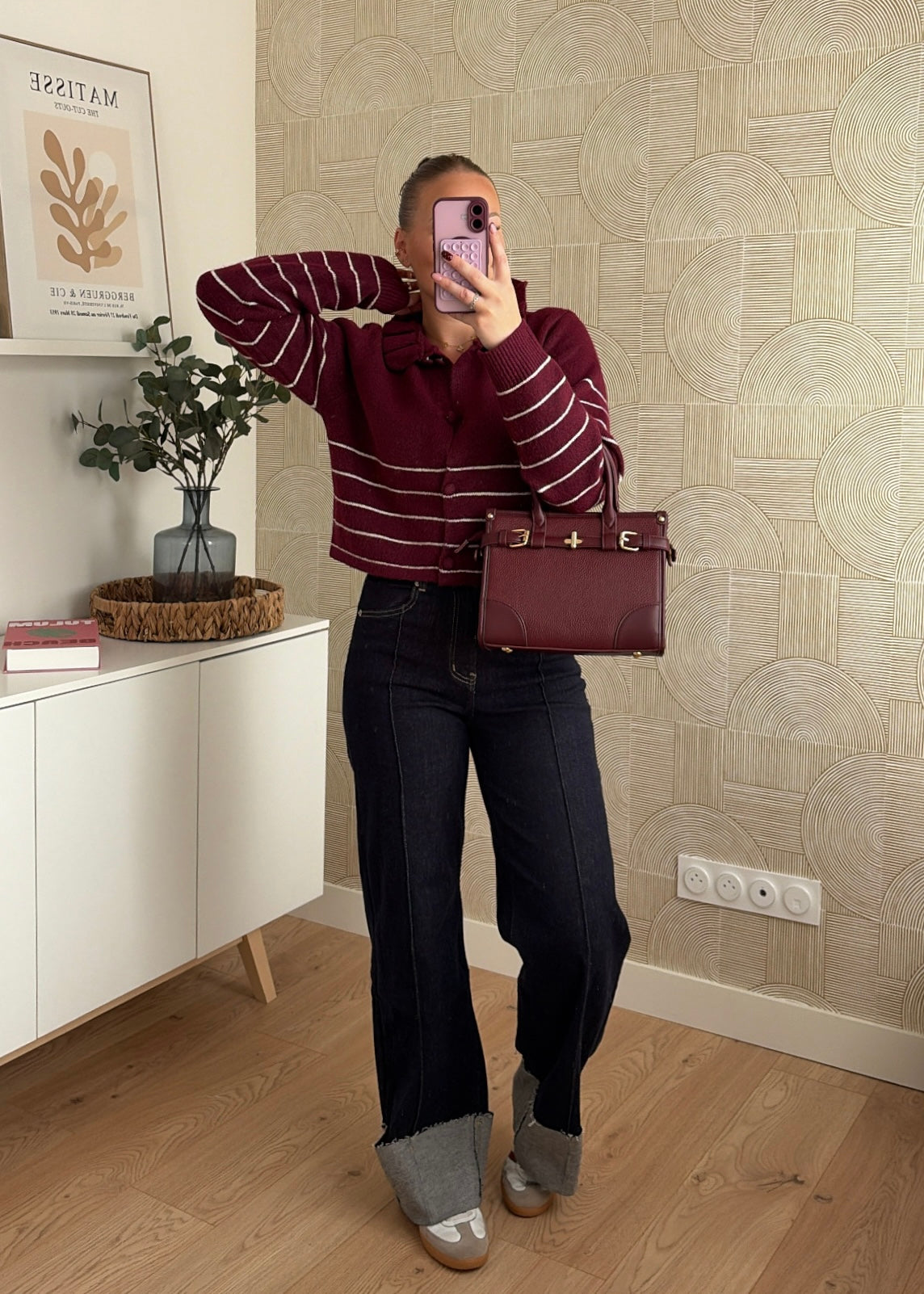 Gilet bordeaux - CLARA