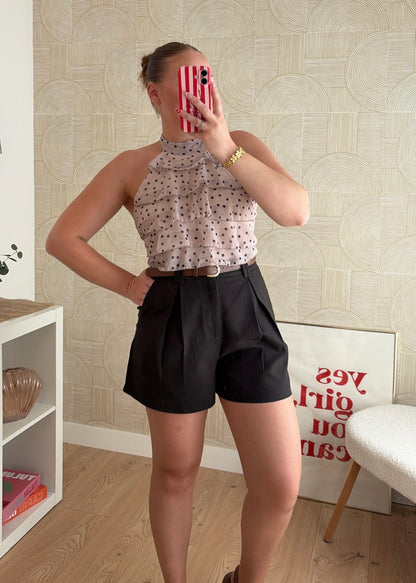 Short tailleur noir - CLARA