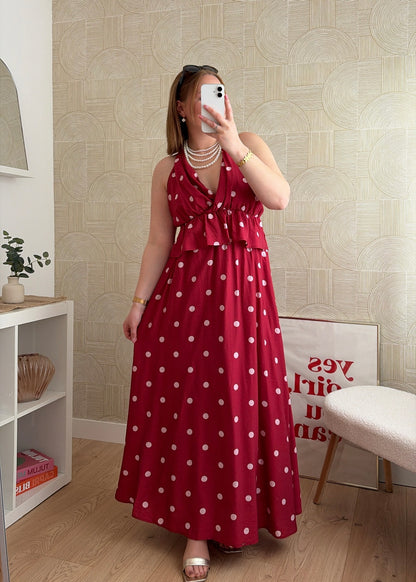 Jupe longue burgundy - POIS