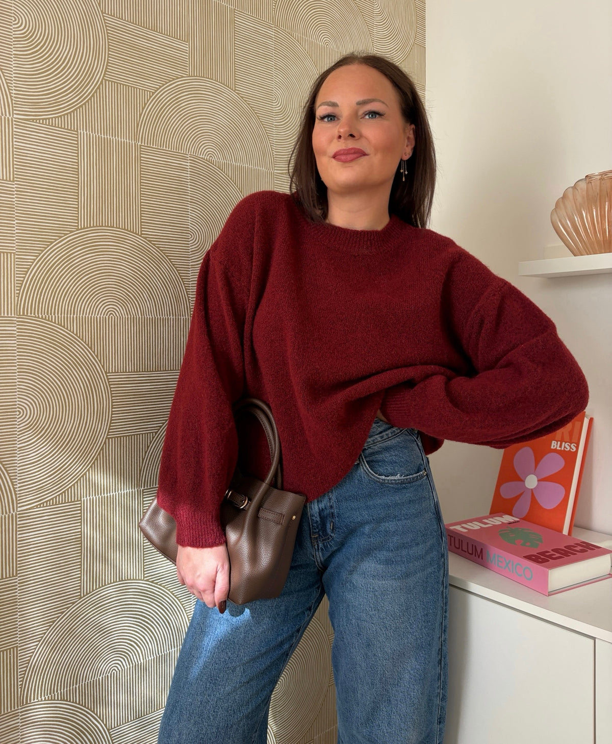 Pull bordeaux - LÉONIE