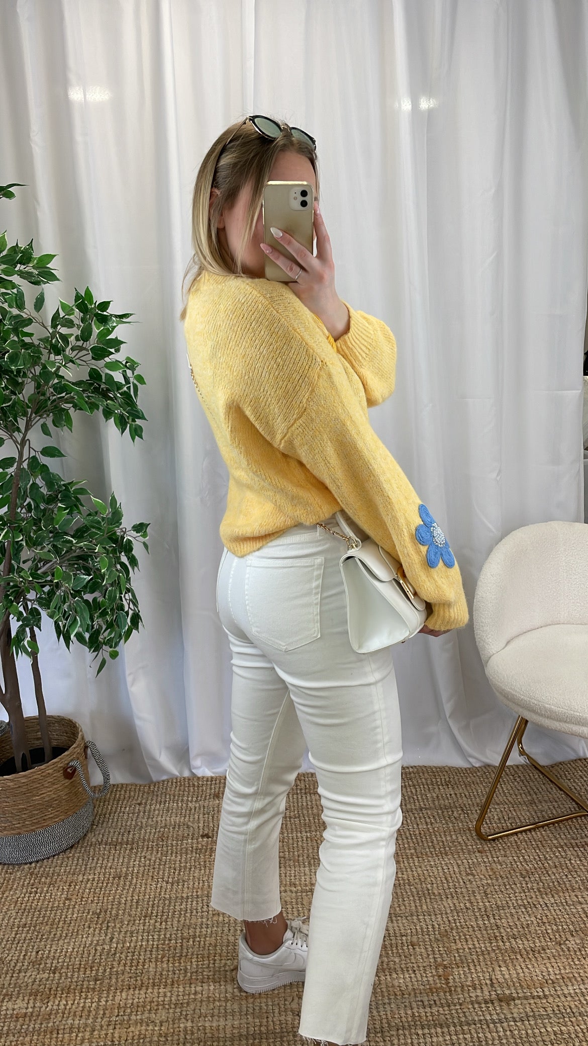 Pantalon stretch blanc VANILLA