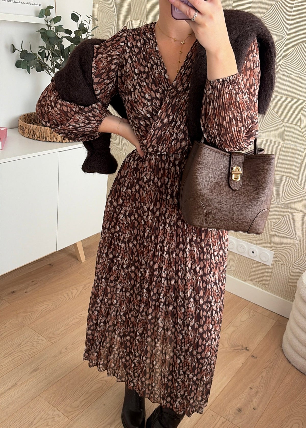 Robe longue choco - MILA