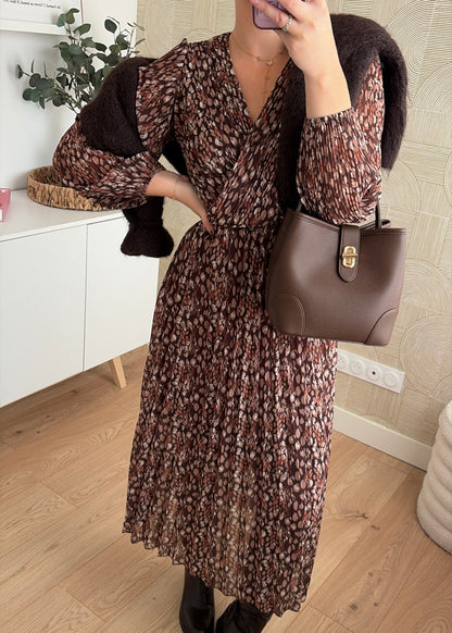 Robe longue choco - MILA