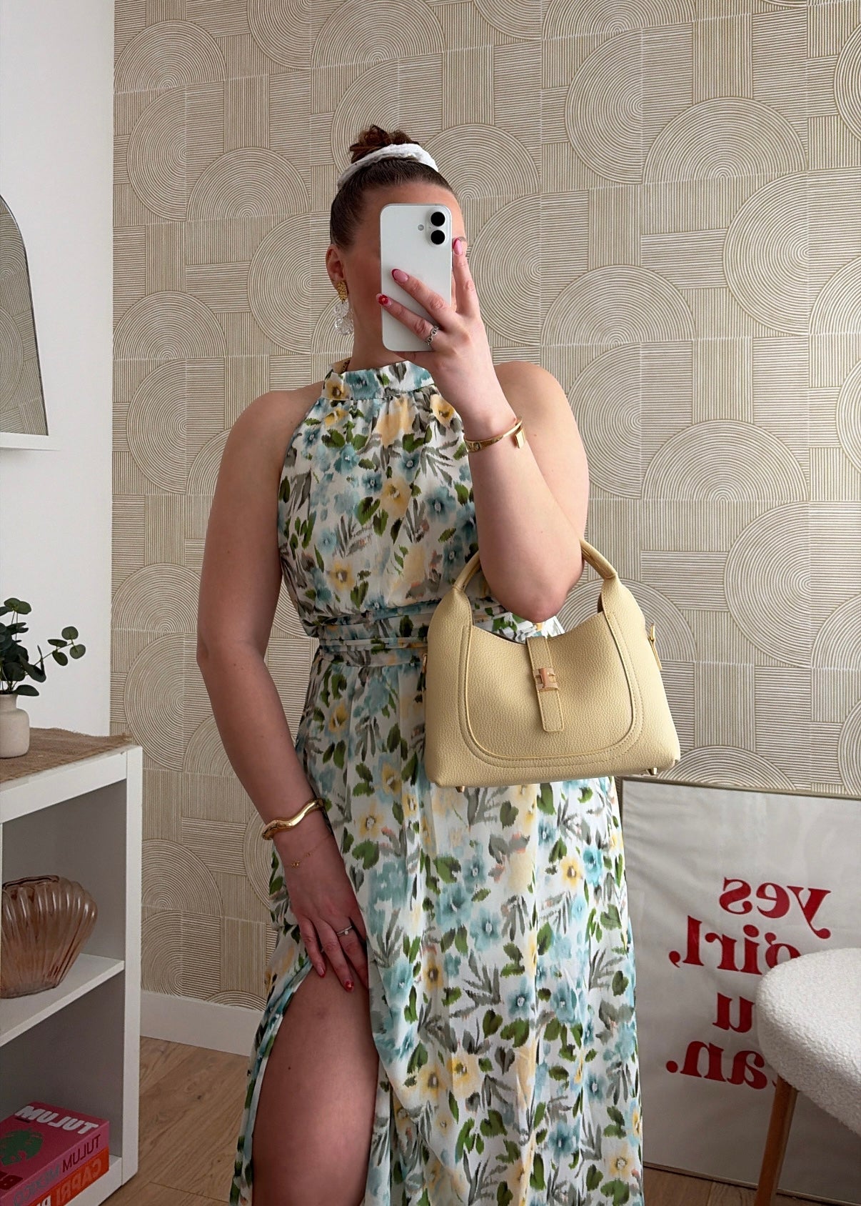 Robe longue jaune - INAYA