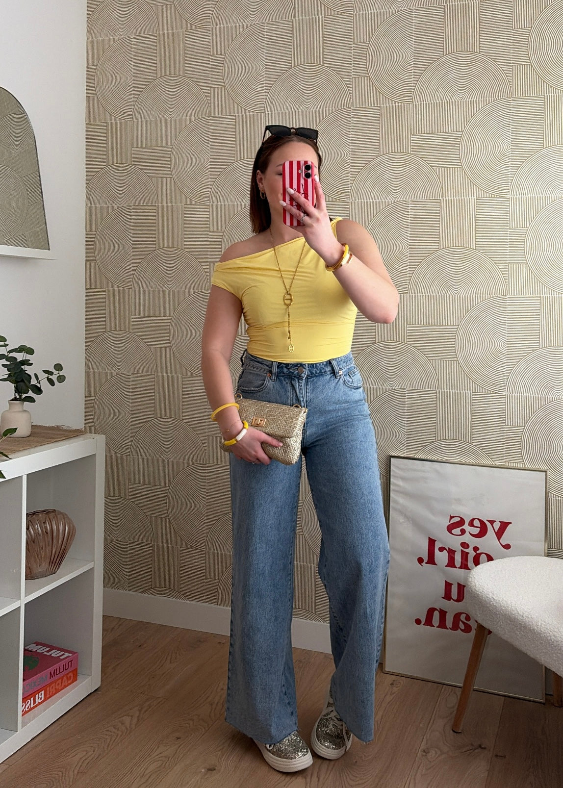 Top asymétrique jaune - LOA