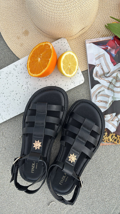 Sandales noires JADE