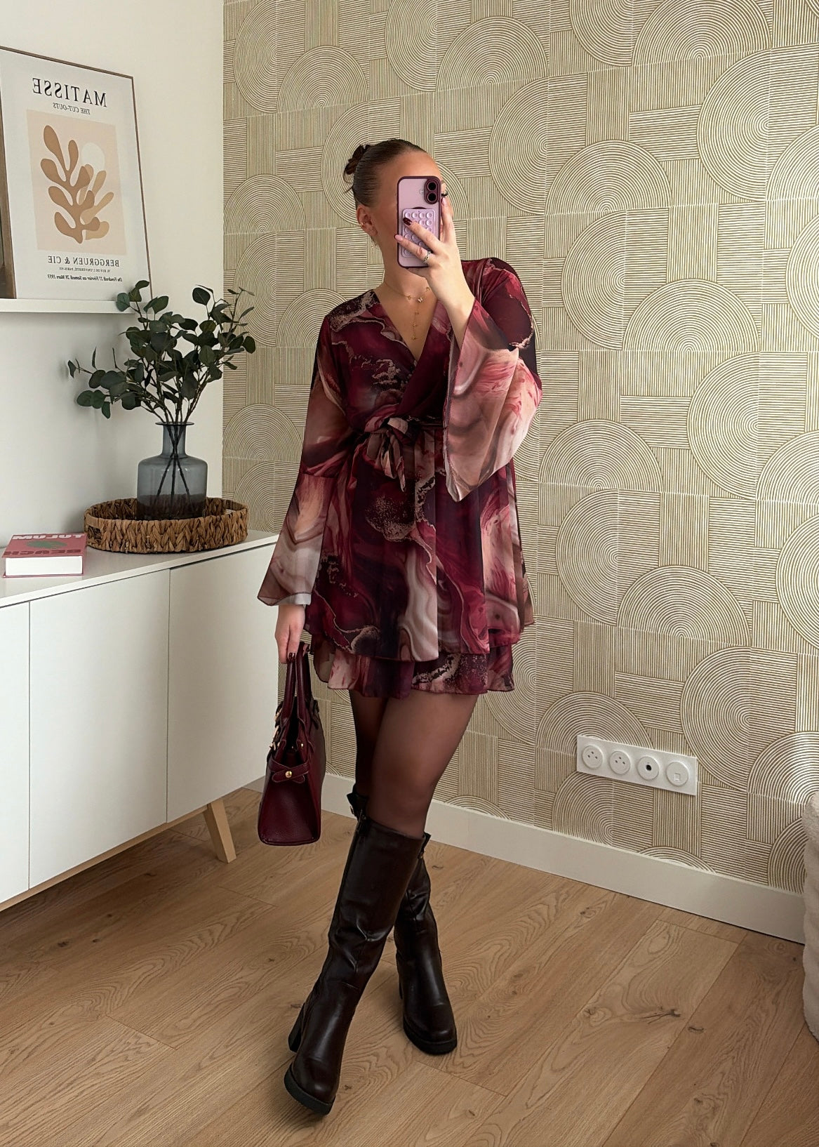 Robe bordeaux - JULIETTE
