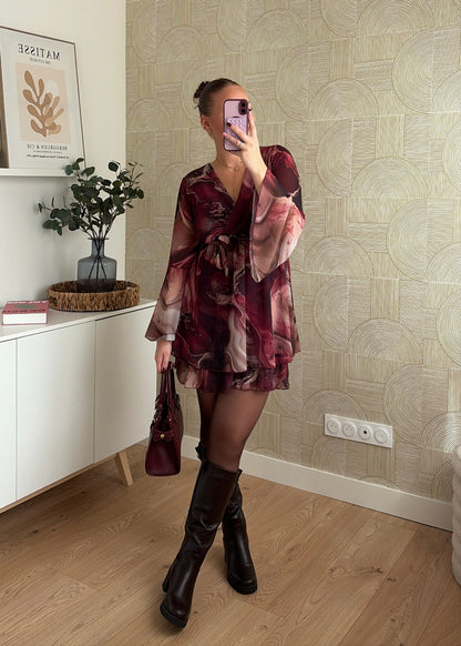 Robe bordeaux - JULIETTE