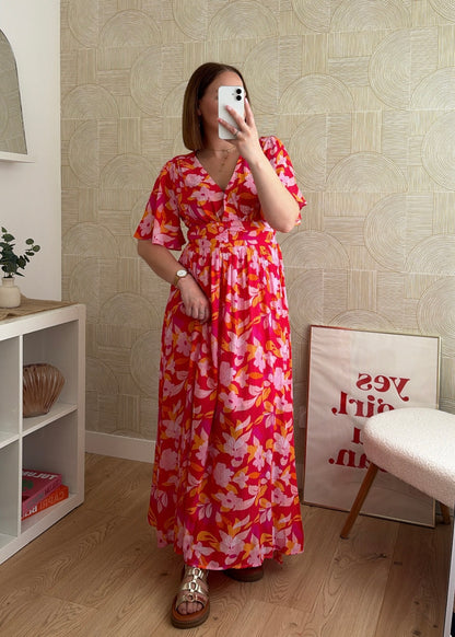 Robe longue fuchsia - BLOOM