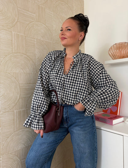 Blouse vichy - NAVY