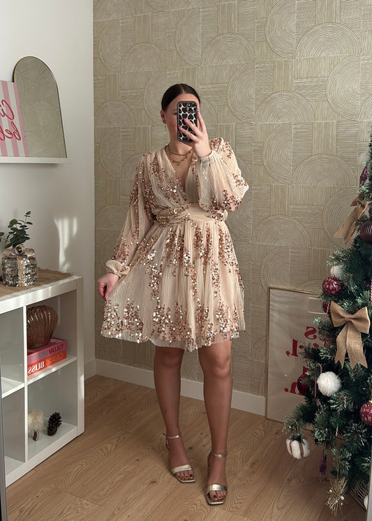 Robe gold "LA PETILLANTE"