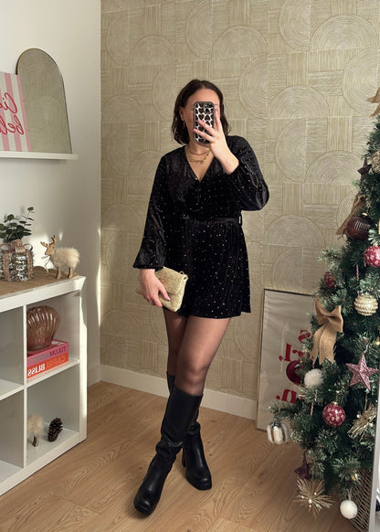 Combinaison en velours "LA COQUETTE"