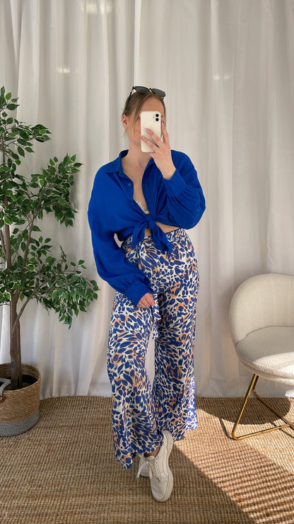 Pantalon fluide NANY - Bleu