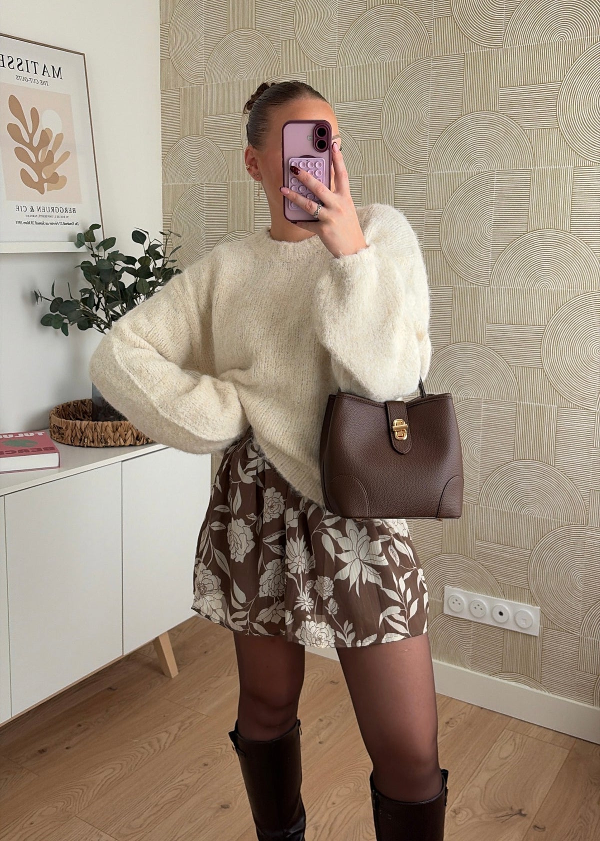 Robe courte kaki - ALYAH