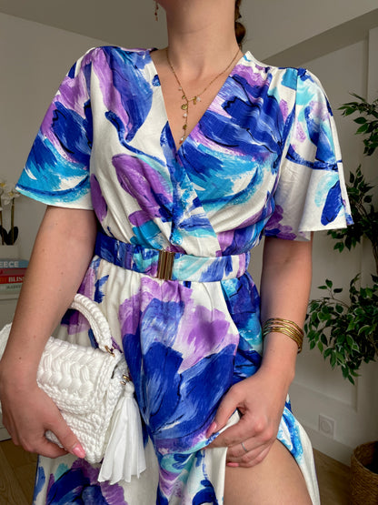 Robe longue bleu/violette DESSYNA