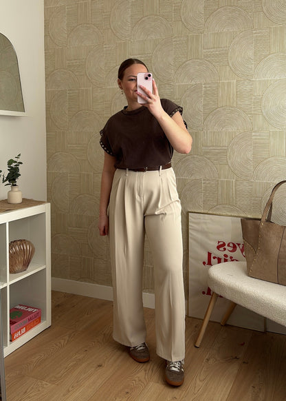 Pantalon écru - SANDRO