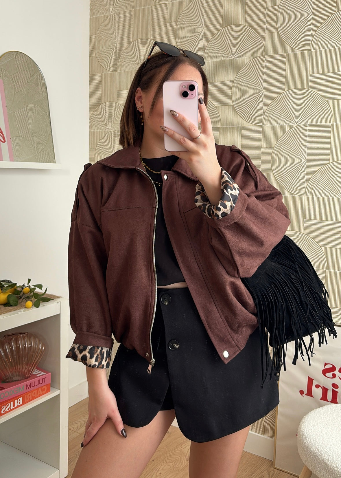 Veste chocolat - AMBER