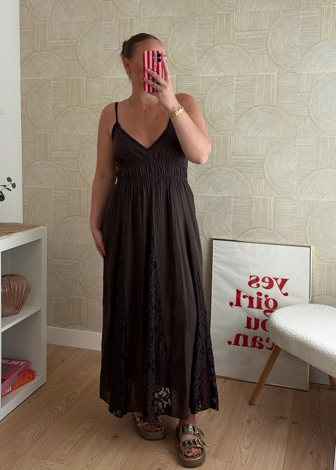 Robe longue choco - AGATHE