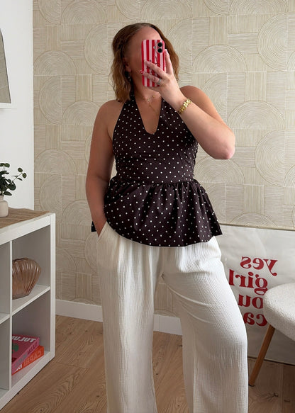 Pantalon beige - GAZE DE COTON