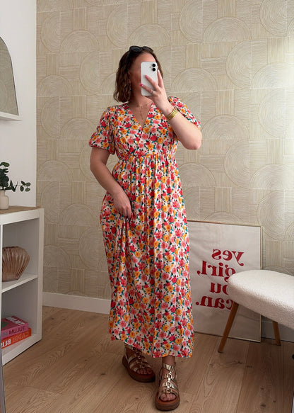 Robe longue fleurie - ROSALIE