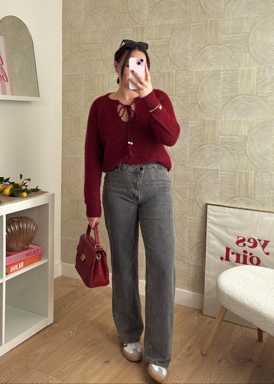 Jeans asymétrique gris - CHRIS