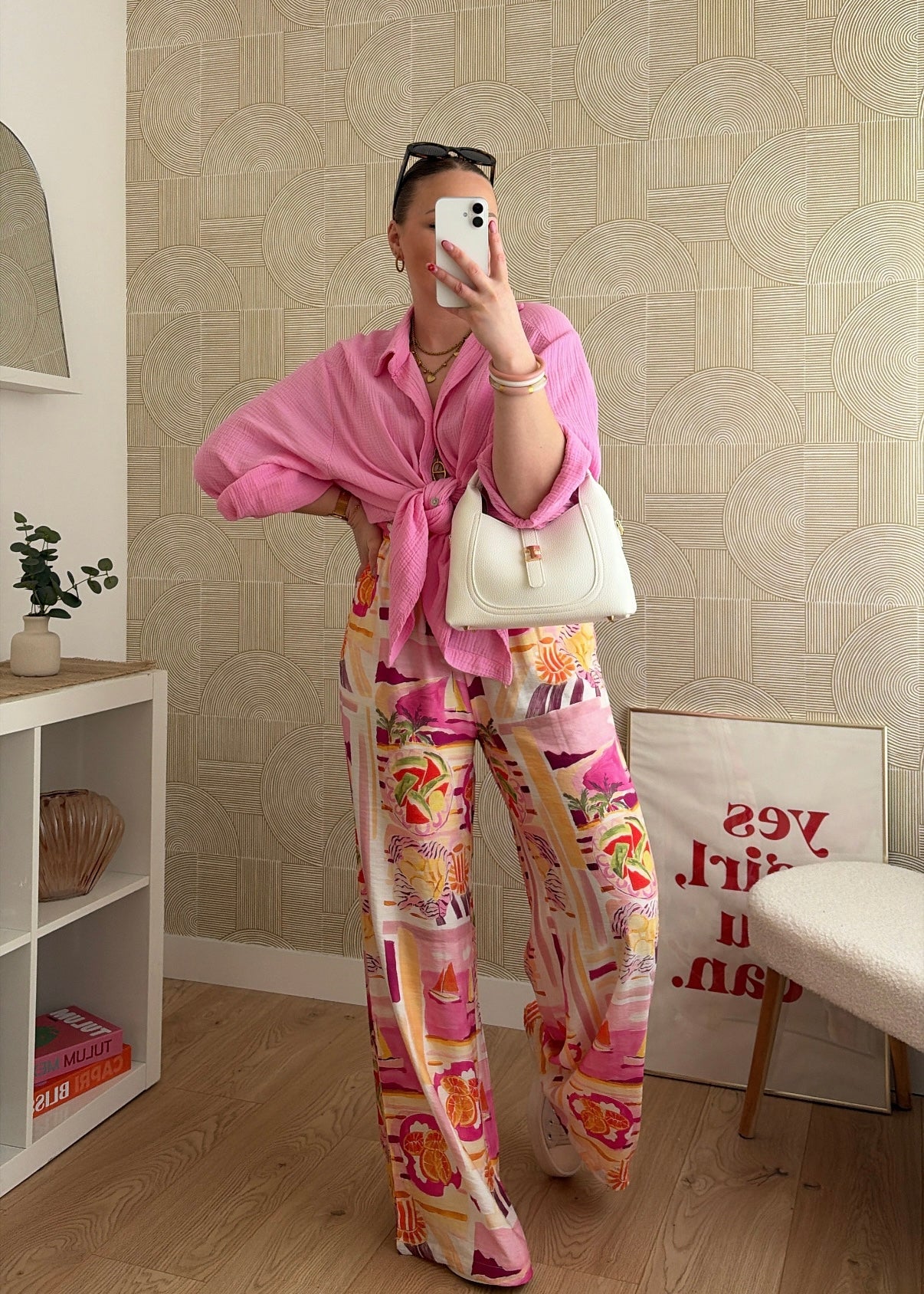 Pantalon fluide rose - VINTAGE
