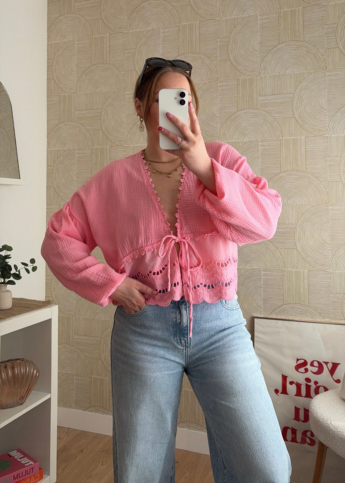 Blouse rose - ESMERALDA