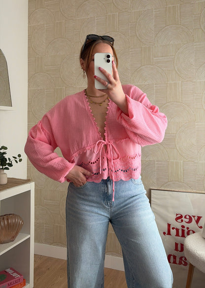 Blouse rose - ESMERALDA